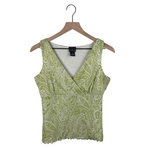 Vintage Y2K INC International Concepts Babydoll Top Size Medium Green Fairycore - Picture 1 of 9