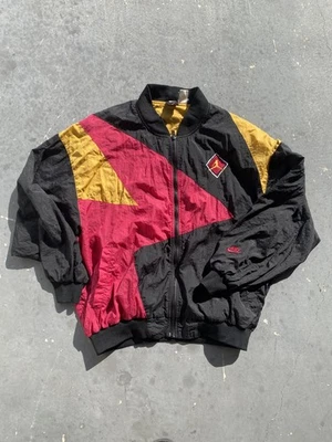 VTG Nike Air Jordan VII OG 7 Cardinal Windbreaker Full Zip Track Jacket Size L  - Image 1 of 4