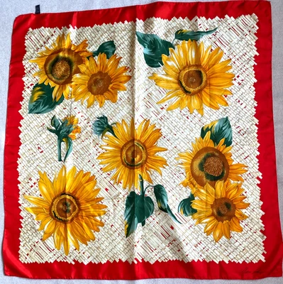 Pañuelo de seda vintage "Marco Voeluza" 90 cm x 90 cm 151125 Foto 1 de 4