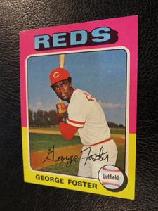 1975 Topps Baseball Set #87 George Foster, Cincinnati Reds, EX/EXMT - Bild 1 von 5