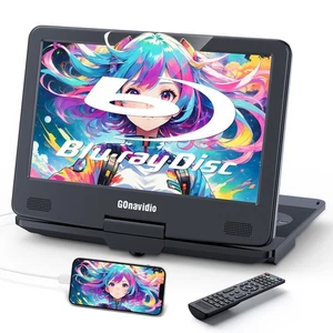 Reproductor de DVD portátil de 15,6" Blu Ray con pantalla de sincronización de 13,3"" recargable HDMI Dolby - Imagen 1 de 14