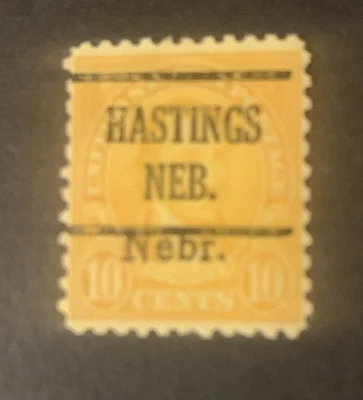 Kans./Nebr. Precancel 1929 10c Yellow Hastings #225 MH - Image 1 of 2