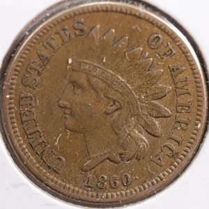 1860 Indian Head Cent, Extra Fine+ Circulated Coin, Store #CT0739 - Picture 1 of 2