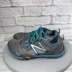 New Balance Minimus Trail Womens Shoes Size 7 B Gray/Teal Lightweight Vibram - Picture 1 of 15