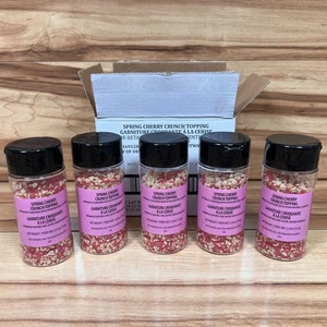 Box of 5 NEW Spring Cherry Crunch Topping From Starbucks Store Pink 06/25 - Picture 1 of 9