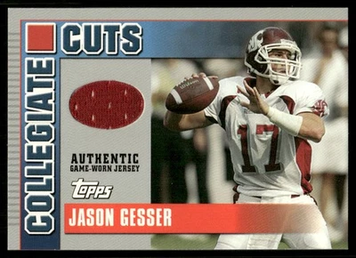 2003 Topps Draft Picks & Prospects #CC-JGE Jason Gesser Collegiate Cuts - Image 1 of 2