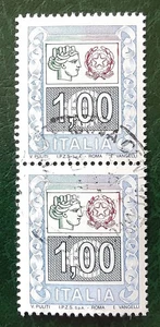 ITALY 2005 €1,00 Used Head Pair Mi 3012 Scott 2640 VF/XF 8846 - Picture 1 of 2