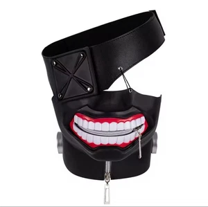 Tokyo Ghoul Ken Kaneki Cosplay Mask & Eyepatch Real Zipper Adult or Teen Premium - Picture 1 of 7