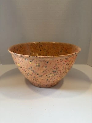 Rachel Ray Speckled Confetti Bowl Orange Melamine Garbage Bowl 10" - Image 1 of 4