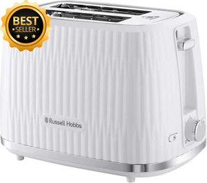 Eden 2 Slice Toaster, RHT2737WHT, Textured Design, High Lift, 6 Browning Setting - Picture 1 of 12