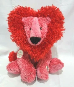Peluche Hallmark Valentino León en forma de corazón melena rugido sonido movimiento vibrante - Imagen 1 de 12