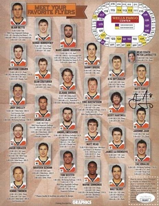 Jaromir Jagr Signed Flyers Carnival Program JSA COA Philadelphia Flyers HOF - Picture 1 of 1