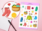 Knitting Set of Planner Stickers Sewing Knitting Tools Wools Bullet Journal