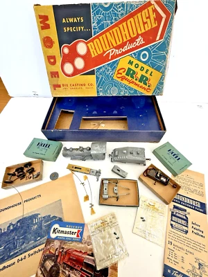 HO SCALE VINTAGE ROUNDHOUSE METAL 0-6-0 STEAM LOCOMOTIVE TRAIN AS-IS PARTS - Image 1 of 4