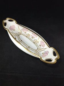 Unique Antique Coiffe B&H Limoges France Porcelain Gondola Boat Bowl Gold Trim - Picture 1 of 9