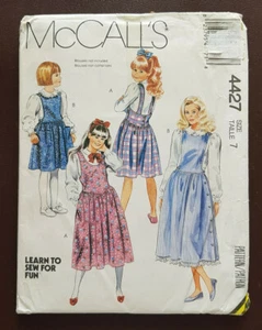 Mc-4427 Jumper Sewing Pattern McCall's Girl Size 7 Uncut - Bild 1 von 4