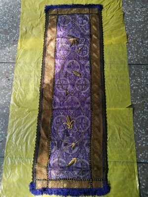 Antique Trukish Handmade Table Cloth Almost 100 Years Old - Image 1 of 4