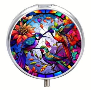 Heavenly Birds; Small Pill Box/Organiser; Portable; Travel; Christmas Gift;Purse - Picture 1 of 6