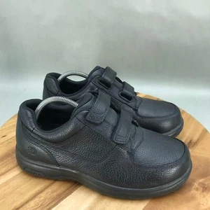 Dunham Winslow Walking Shoes Mens 9.5 4E Black Leather Adjustable Straps Low Top - Picture 1 of 8