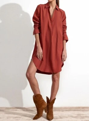Novo com etiquetas Brochu Walker $318 The Ives Vestido Popover Toscana; Grande - Imagem 1 de 4