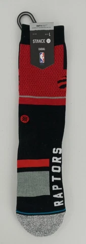 Stance NBA Toronto Raptors Crew Socks Men's Medium 6-8.5 or Women's 8-10.5 Cover