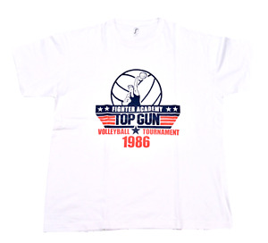 Vintage Fighter Academy TOP GUN Volleyball Tournament 1986 T-Shirt XL / XXL