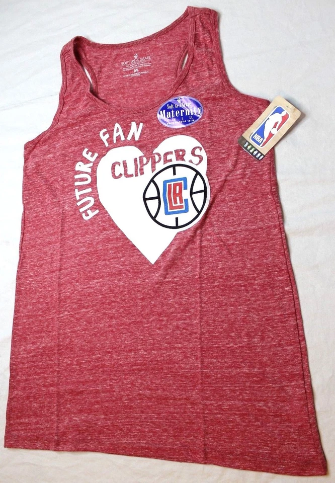 NBA Los Angeles Clippers Women's Maternity Shadow Tank Top Red Medium M New NWT  - Image 1 of 3