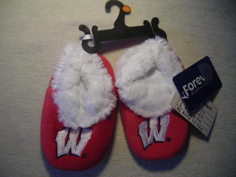 Wisconsin Badgers NCAA Baby Bootie Shoes Slippers XL 12-24 MONTHS Cover