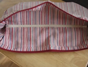 LONGABERGER WEEKEND TOTE MOTHERS DAY LINER ~ MARKET STRIPE FABRIC #28154130 NIB! - Picture 1 of 9
