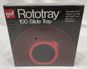 GAF ROTOTRAY Slide Tray 100 Photo 2"x2" Fits SAWYER & GAF Projectors NEW SEALED! - Picture 1 of 7