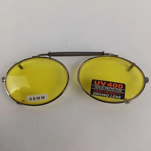 Vintage Clip-on Sunglasses High Density Driving Lens UV400 Oval Polarized 46mm - Picture 1 of 8