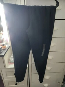 DSG Girls Large Joggers Sweatpants + L Hoodie Black SET Cotton Fleece - Picture 1 of 4