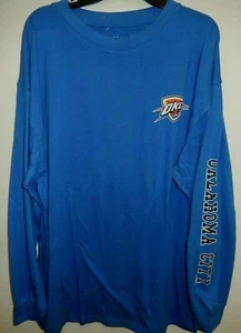 LOT 4 OKLAHOMA CITY THUNDER LONGSLEEVE SHIRT MAJESTIC 2X Basketball Jersey NEW - Picture 1 of 1