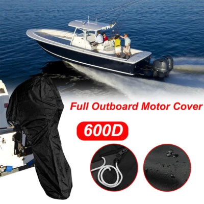 Außenborder Schwarz Außenborder Abdeckung Wasserdicht Komplettabdeckung 600D - Bild 1 von 4