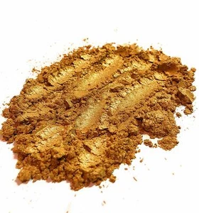 Gold Mica Powder NonToxic.Gold Luster Pearl Pigment Cosmetic Grade 10gram/0.35oz - Picture 1 of 4