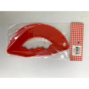 New Pizza Cutter Red Hard Plastic Wedge - Picture 1 of 2
