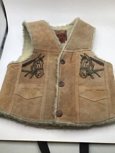 Genuine leather Kids Vest size 4 - Picture 1 of 3