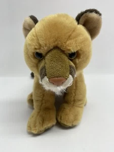 WILD REPUBLIC TIGER BABY COUGAR 7 INCH PLUSH BROWN Sitting - Picture 1 of 6