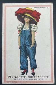1914 Syracuse NY USA Picture Postcard Cover Womens Suffrage Voting Pantalette - Picture 1 of 2