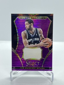 2013-14 Panini Select Select Swatches Purple Prizm /99 Tim Duncan #87 HOF