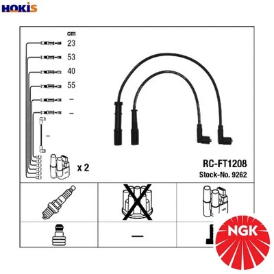 IGNITION CABLE KIT 9262 FOR FIAT STRADA/Pickup DOBLO/MONOCAB/Box/Body/MPV 1.1L - Image 1 of 4