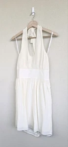 Zimmermann Halter Neck Mini Dress, Lovely Pale Yellow, Size 2/12Au, 100% Silk - Imagen 1 de 24