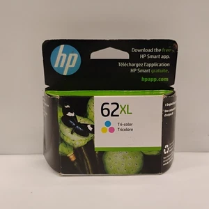 Genuine HP 62XL Tri Color Ink C2P07AN Cartridge Expires OCT 2025 NEW Sealed - Picture 1 of 7