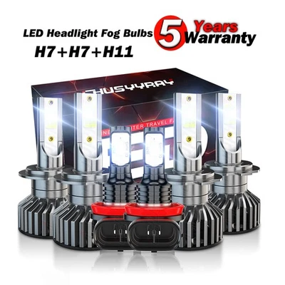 Nuevo faro LED alto/bajo + luz antiniebla 6x H7 H7 H11 para Land Rover LR3 2005-2009 Foto 1 de 4
