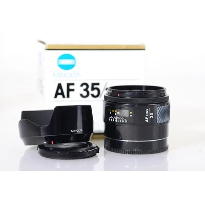 Minolta Af 2,0/35 Lente Gran Angular - 35mm 1:2 Wide Angle Lente - Brillante - Imagen 1 de 4