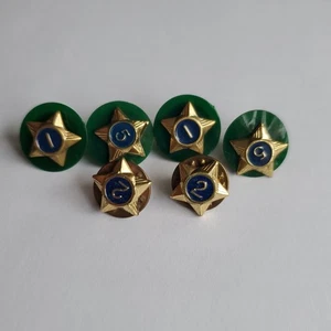 Vintage Konvolut sechs (6) Pfadfinder BSA Service Stars Pins - Bild 1 von 5