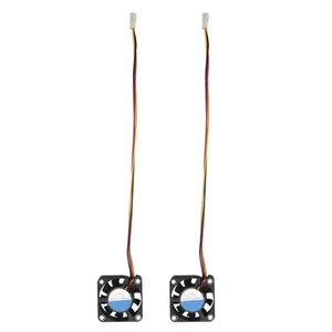 (R) 2 Stueck 3 Pin 40mm Quadrat PC Computer Luefter DC 12V - Schwarz Y1N1 - Photo 1/9