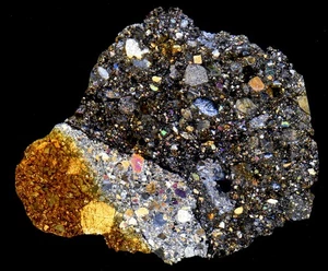 Meteorite NWA 15139 - Howardite Achondrite - HED Planet Vesta - HQ Thin Section - Picture 1 of 7