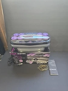 Conair Heat Waves Hot Rollers Curlers 12 Large Jumbo Rollers CHV14X Works Great - Picture 1 of 7