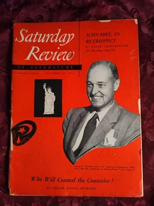 Saturday Review September 29 1951 GEORGE F. KENNAN ARTUR SCHNABEL DAVID MCCORD - Picture 1 of 1
